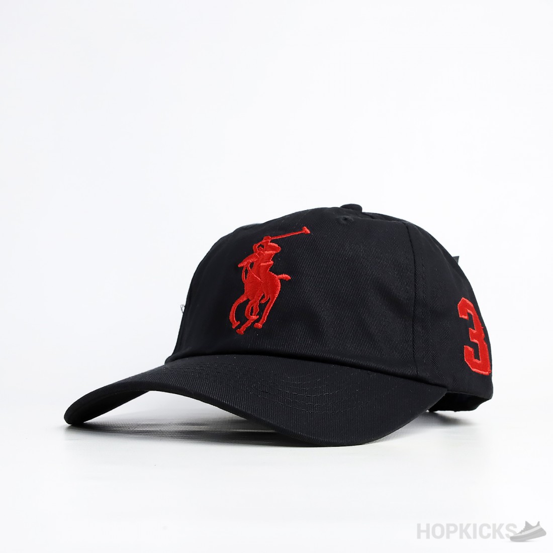 Polo 3 Logo Black Cap
